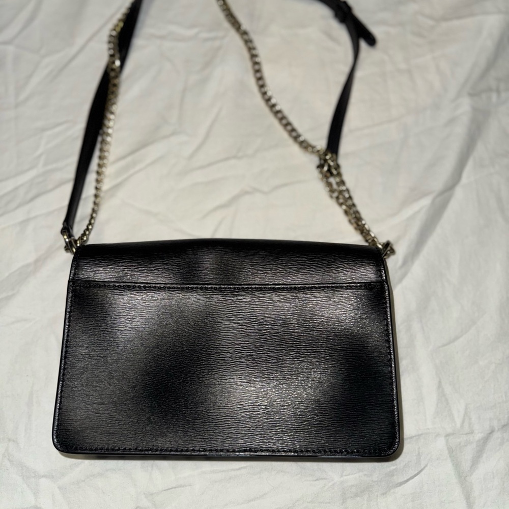 DKNY Black Leather Crossbody Bag - Picture 2 of 2